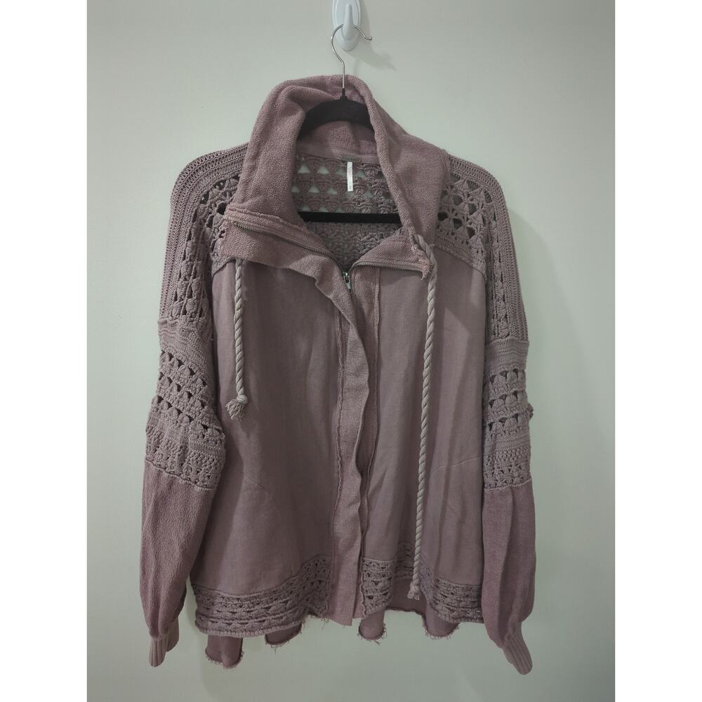 Free People Dune Bug Crochet Cardigan Jacket NWT - Picture 3 of 7